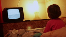 Little Girl Watching TV