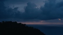 Time lapse of a storm forming over the Pacific Ocean in Costa Rica