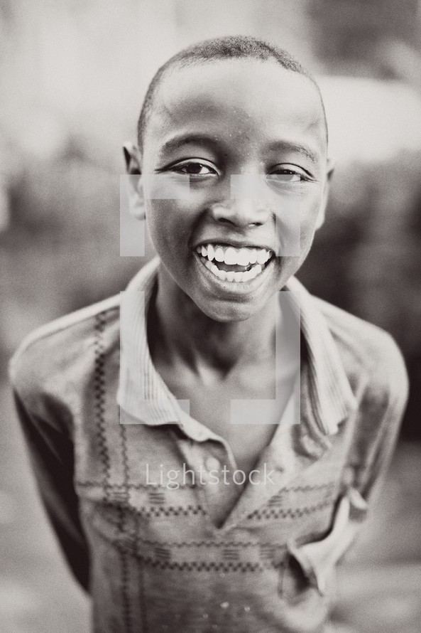 Happy Ethiopian boy