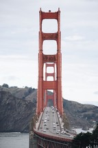 view of the San Francisco Golden Gate Bridge 