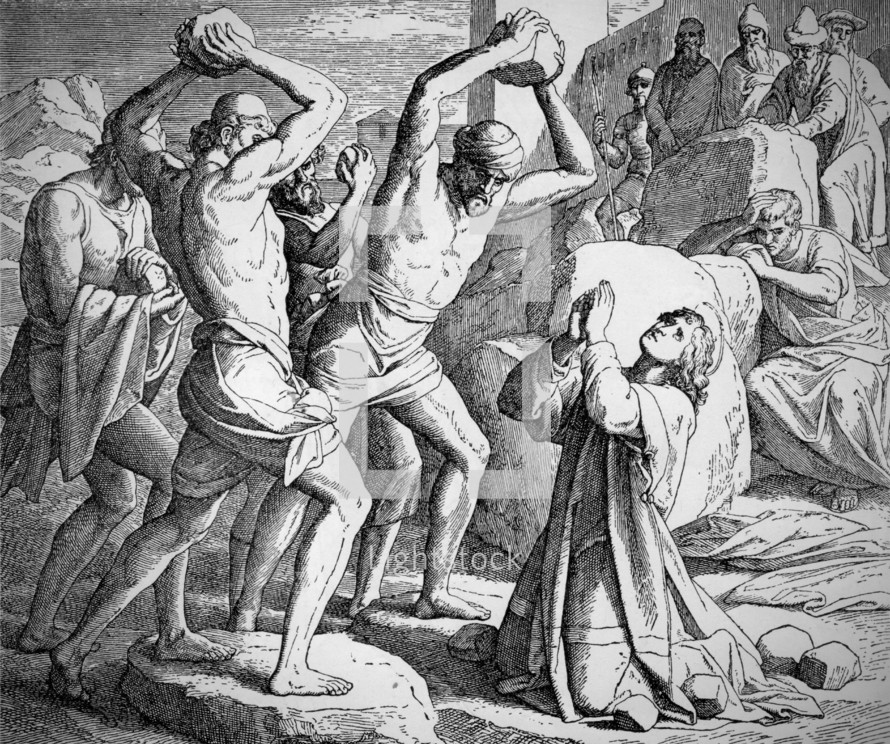 The Stoning of Stephen, Acts 7:55-59
