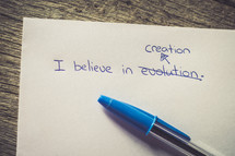 creationism vs evolution 