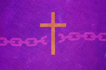 cross and broken chain 