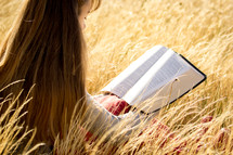 Girl Reading the Bible