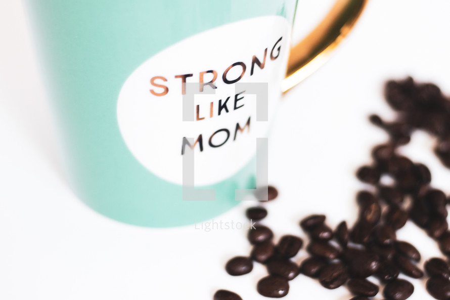 strong like mom coffee mug