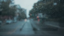 traveling in a car in the rain (2 of 2)