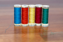 Row of Colored Thread