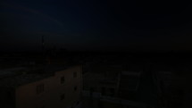 Time lapse of sunset or sunrise from rooftop overlooking village in Egypt Middle East