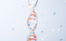 DNA with biological concept, 3d rendering.