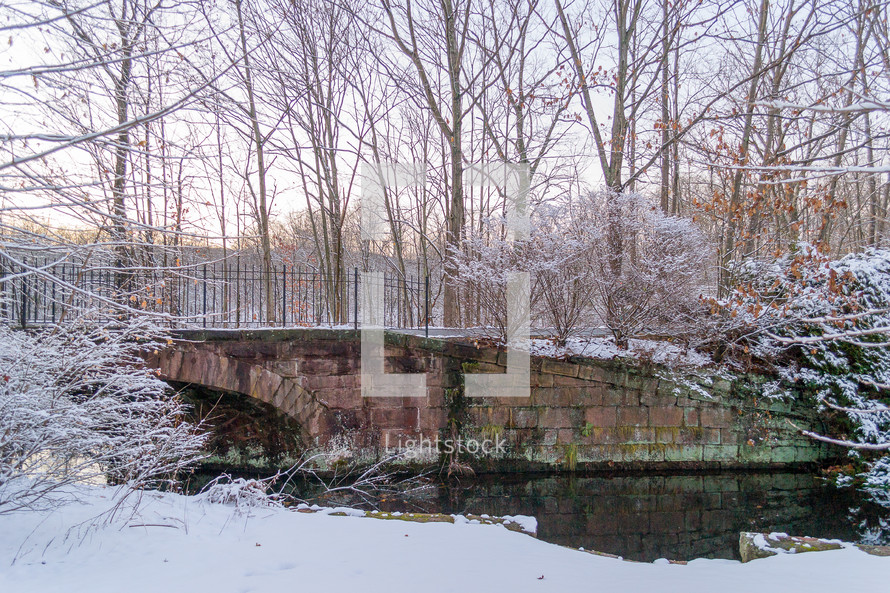 bridge in winter 