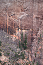 rock wall cliff 