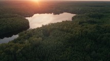 Sunrise Over A Small Lake