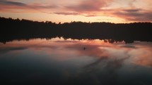 Sunset Over The Lake