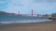 China Beach and Golden Gate bridge 