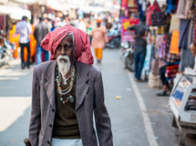 people on the streets in India 