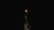 Total Lunar Eclipse Super Blood Moon  Time Lapse - a Super Celestial Event May 26, 2021 Taken from Bali, Indonesia