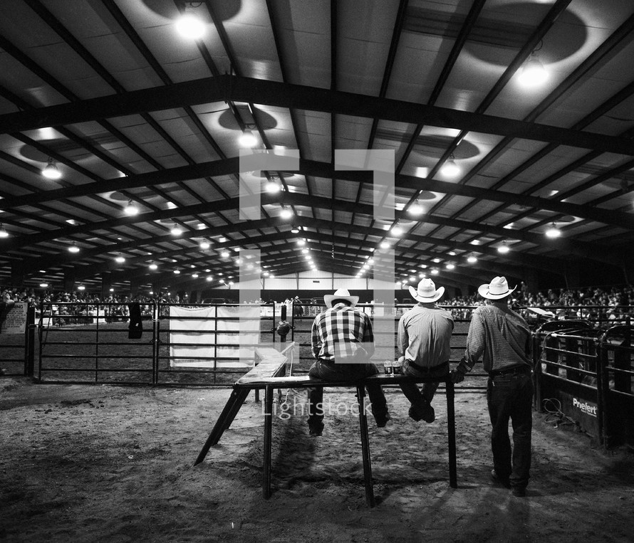 cowboys at a rodeo 