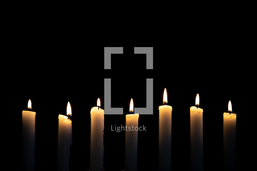 burning candles 