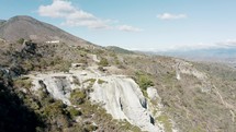 View of Hierve el agua rock waterfalls in Oaxaca, Mexico.
	