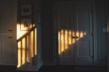 sunlight on walls in a house 
