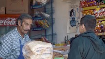 vendor selling food in Mexico