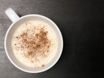 cinnamon in a latte 