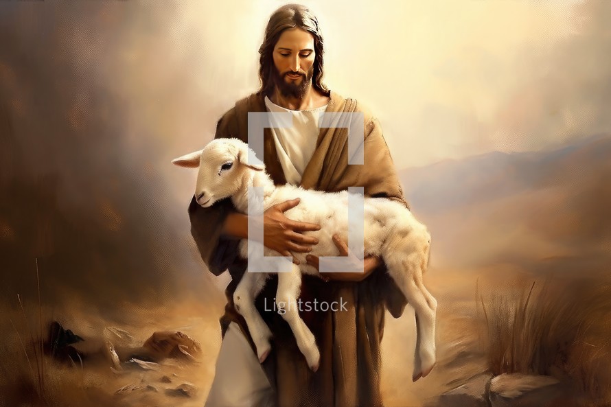 Parable of the Lost Sheep Art Painting