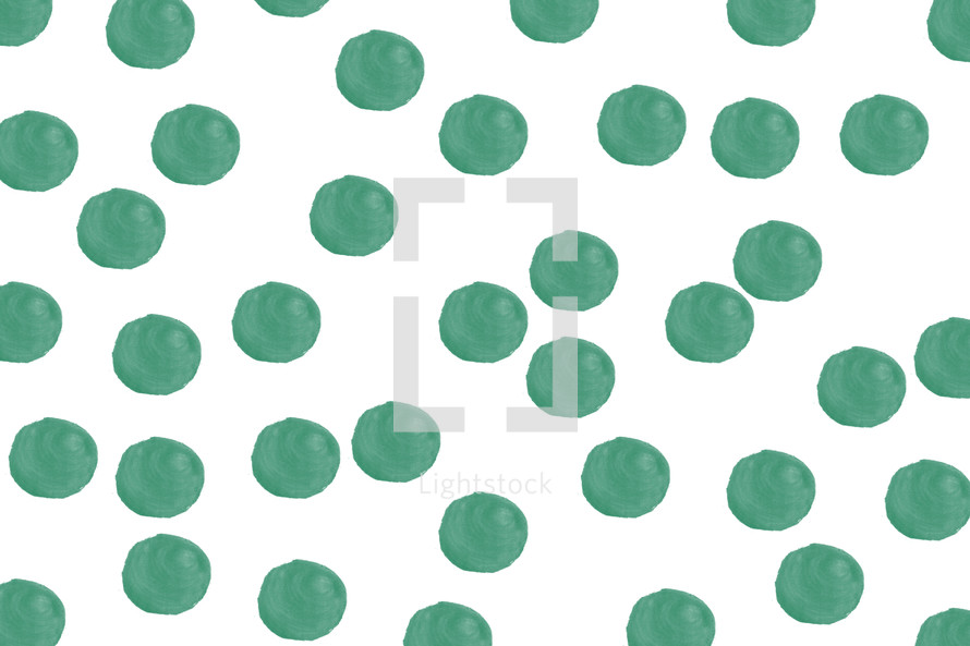 green watercolor dots background 