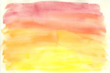 Watercolor texture of a sunrise sky.