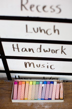 classroom schedule and supplies 