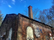 old abandoned brick building 