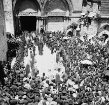 Easter procession at the Holy Sepulcher.