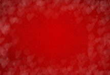 red bokeh hearts