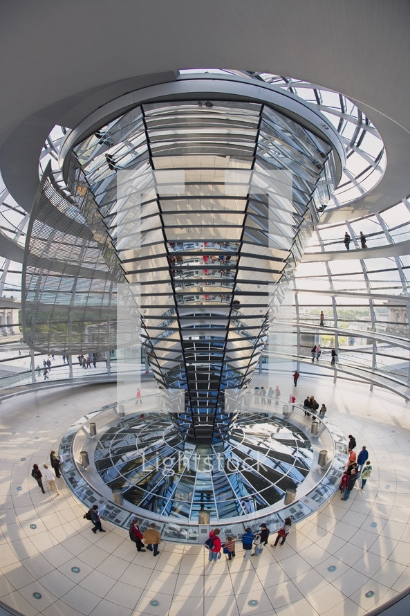 Inside the Dome of the Reichstag. 
Berlin,
Germany.- for editorial use only.