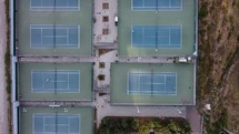 Tennis courts aerial