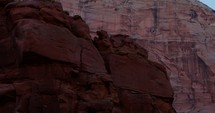 red rock cliffs in Zion National Park 