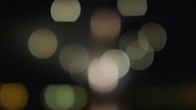 Out of focus fireworks creating beautiful abstract lights
