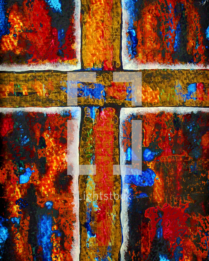 Justified and Sanctified Cross Painting
- appropriate for printing on canvas or paper and framing