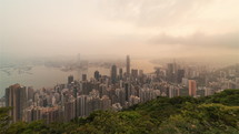 Hong Kong time-lapse night to day 