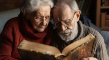 An Old Couple Reads the Holy Scriptures