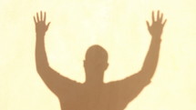 worshiping man silhouette