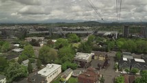 OREGON - Riding Portland Aerial Tram atau OHSU cable Car South Waterfront Lower