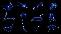 All 12 Zodiac Star Constellations Forming
