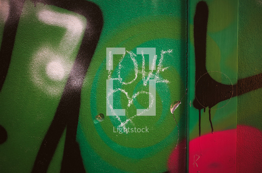 word love graffiti  