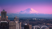 Mount Rainer and Seattle 