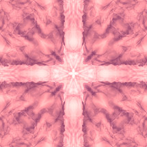 tie dye cross in pink and muted purple
