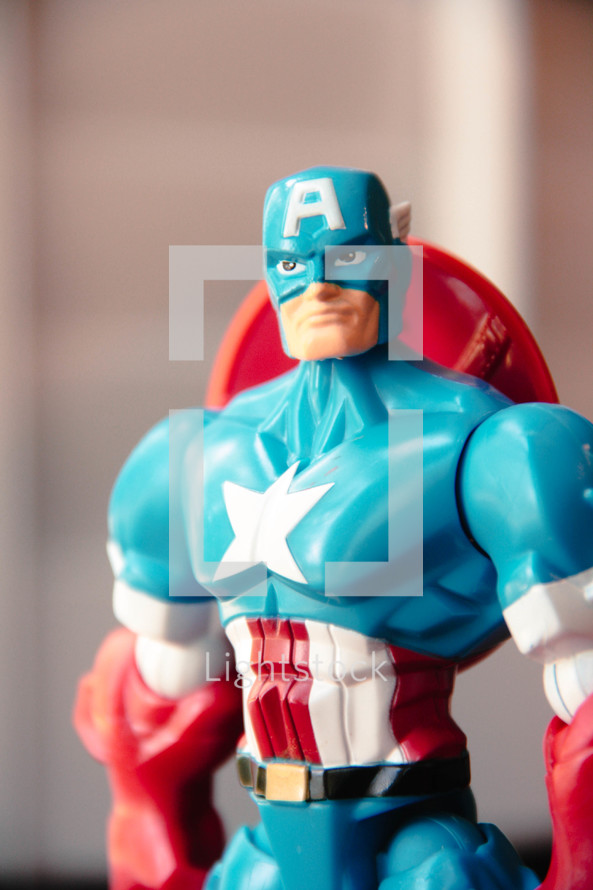 Patriotic captain America Action Figure Toy