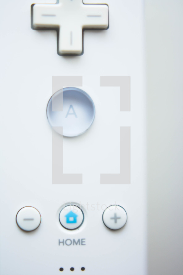 Closeup of a White Wii Remote