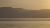 Beautiful Sunset Over The Sea Of Galilee, Israel In 4K