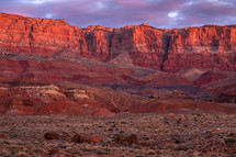 southwest canyons in evening 